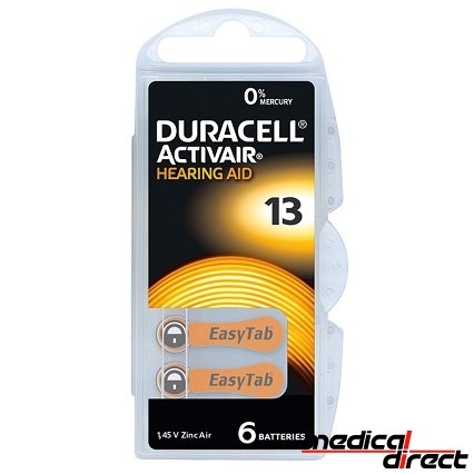 Duracell type 13 batterij 1,4 Volt