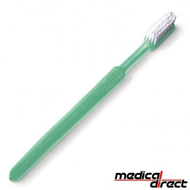 Disposable tandenborstel met tandpasta, groen