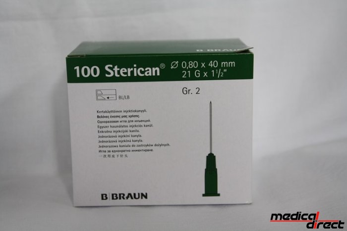 B. Braun sterican injectienaald 0,8 x 40 mm